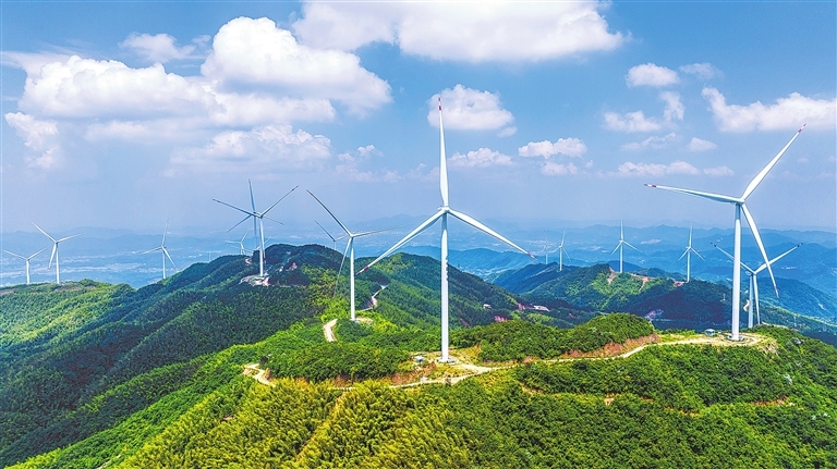 袁州区：风力发电 蔚为壮观（图）