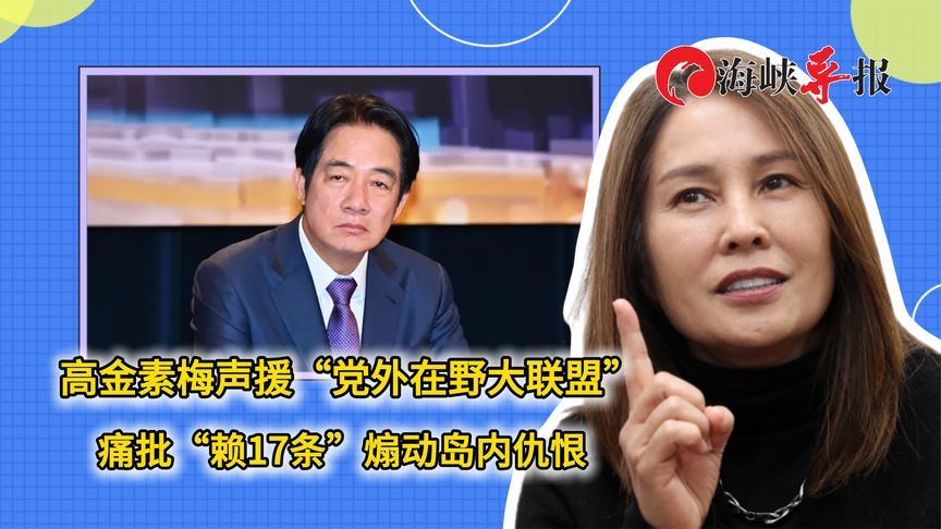 高金素梅声援“党外在野大联盟”，痛批“赖17条”煽动岛内仇恨