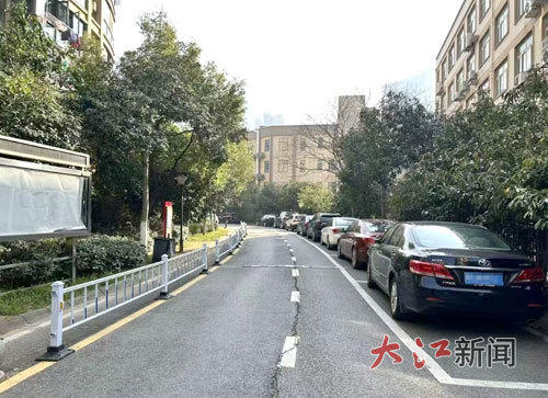 规划后的单向车道。