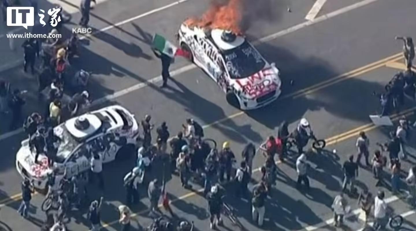 谷歌旗下Waymo自动驾驶车辆在洛杉矶抗议活动中遭蓄意破坏,损失达60万美元