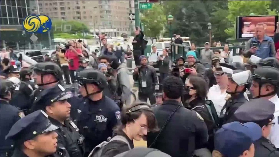 纽约联合广场再爆发示威，抗议移民执法