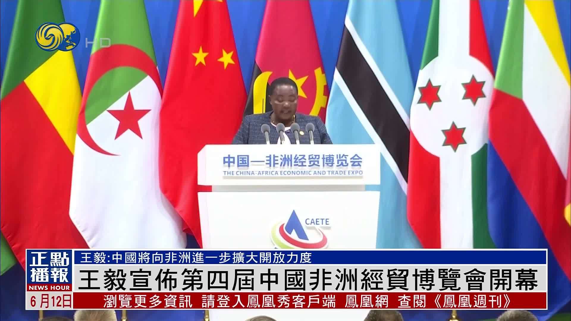 王毅宣布第四届中国非洲经贸博览会开幕