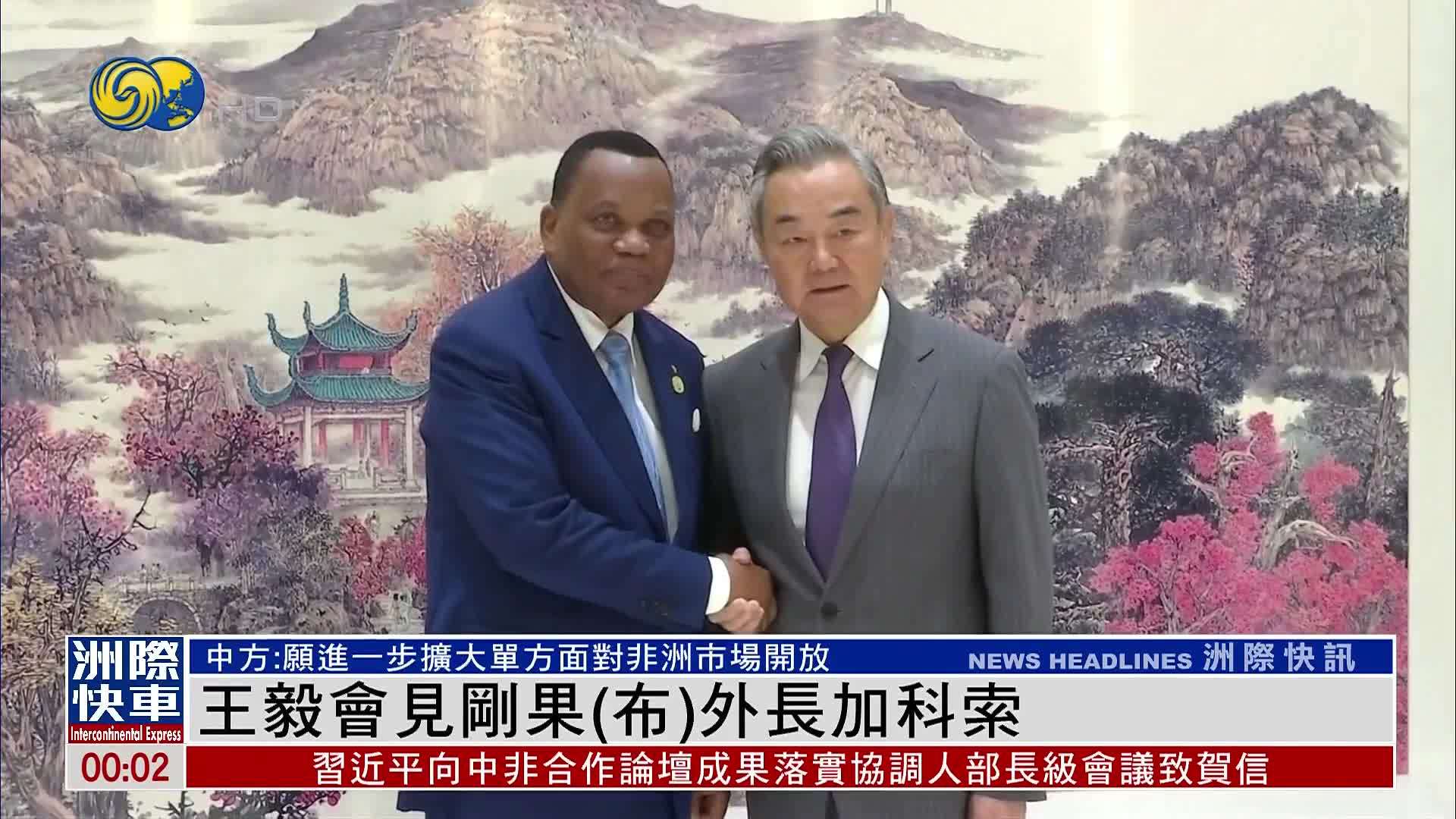 王毅会见刚果(布)外长加科索