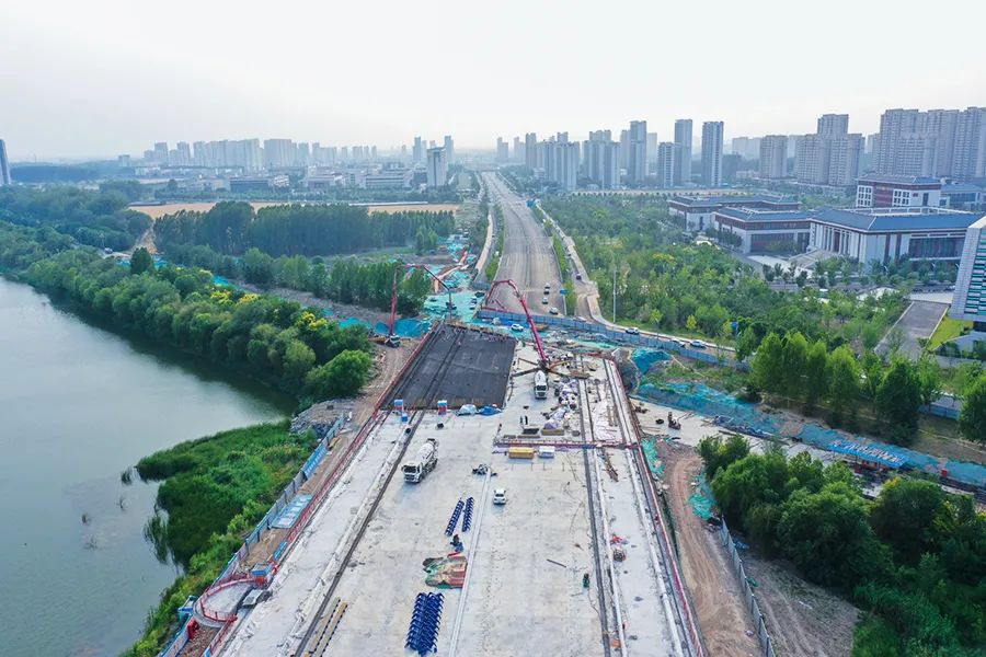重大进展！聊城松桂大街徒骇河桥主体结构全线贯通