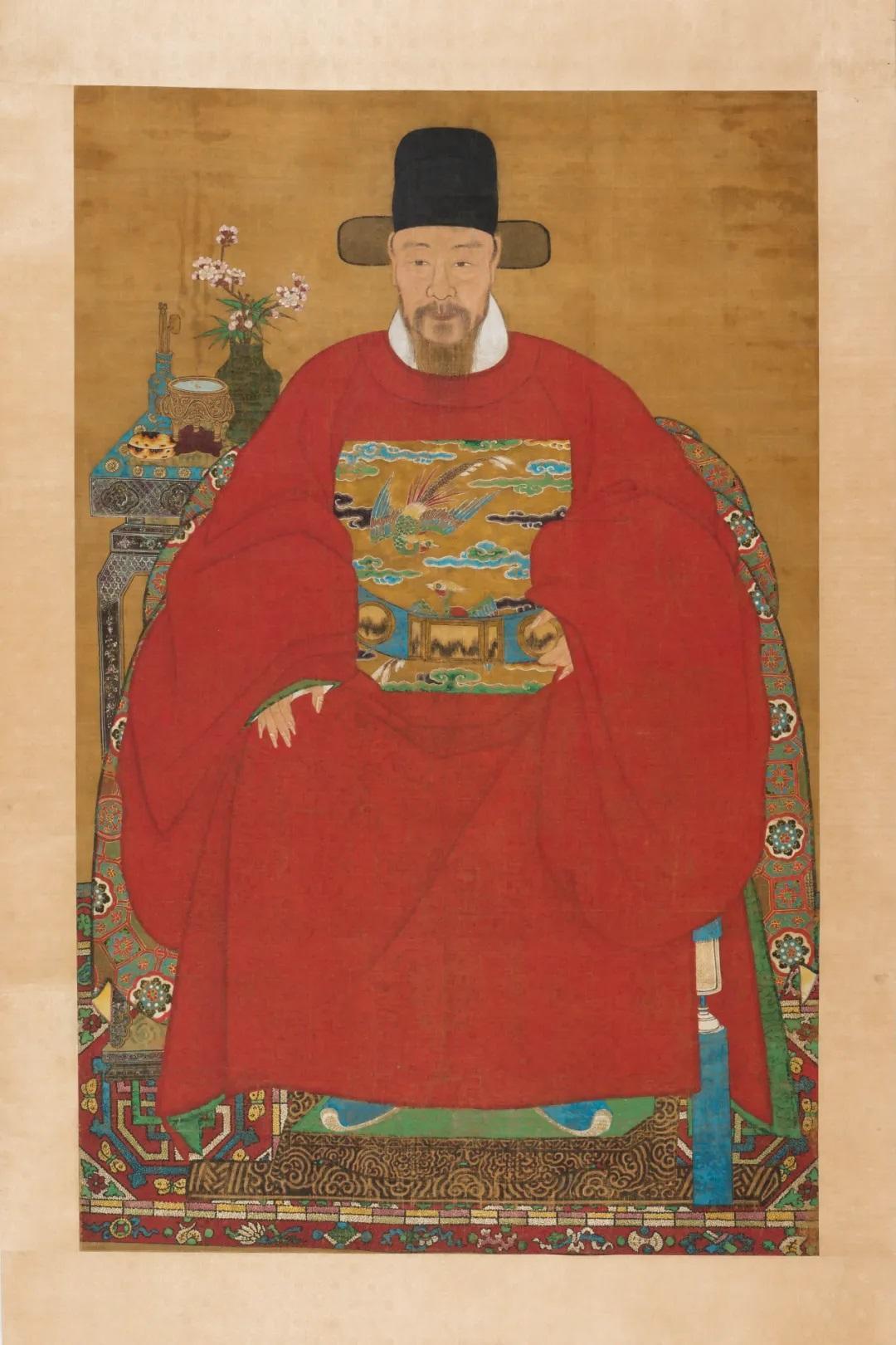 赵秉忠画像轴。赵秉忠（1574—1626），字季卿，明代青州府益都县人，出身官宦之家。