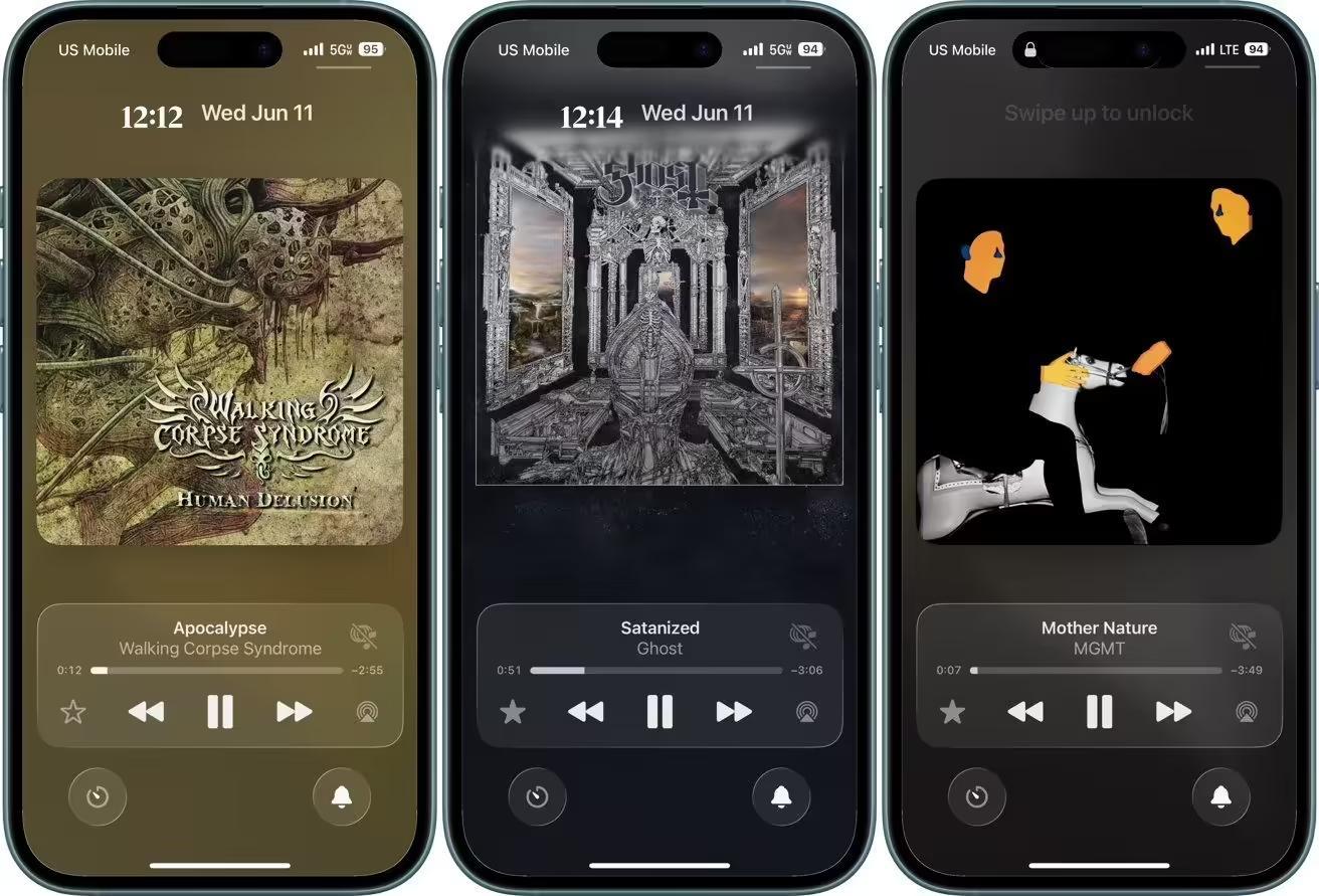 苹果升级iOS 26版Apple Music:iPhone锁屏变舞台,专辑封面“动”起来