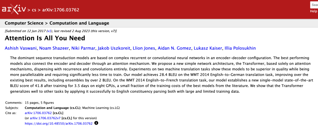 Transformer八周年!Attention Is All You Need被引破18万封神