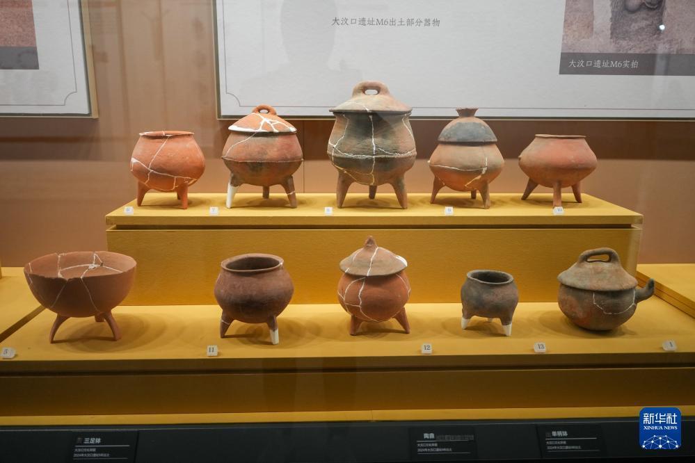 大汶口遗址博物馆的陶器