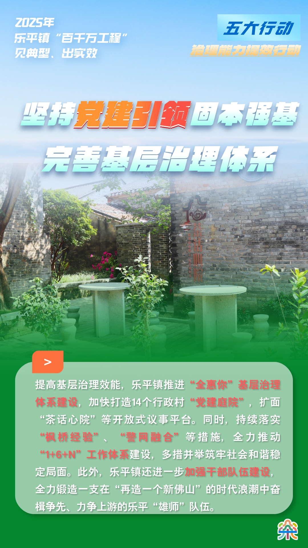 三水乐平入选省“百千万工程”典型镇，11张海报带你看“高光时刻”