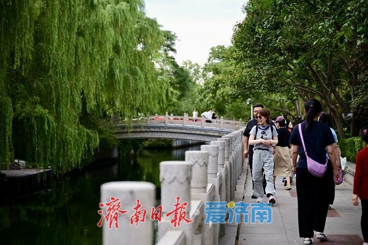 一年四季 泉在济南丨泉水绿道贯穿城区 市民尽享都市慢行