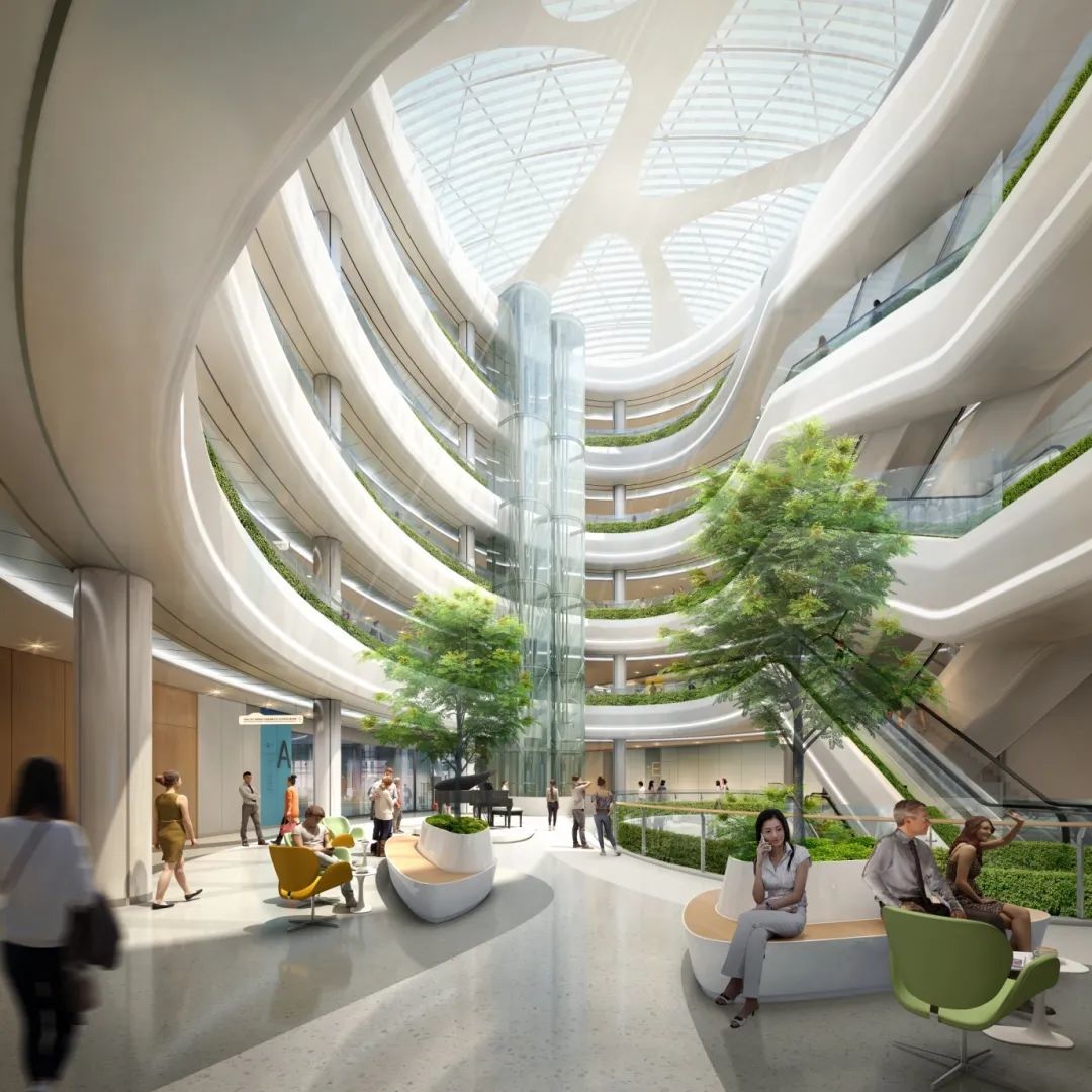 医院中庭效果图