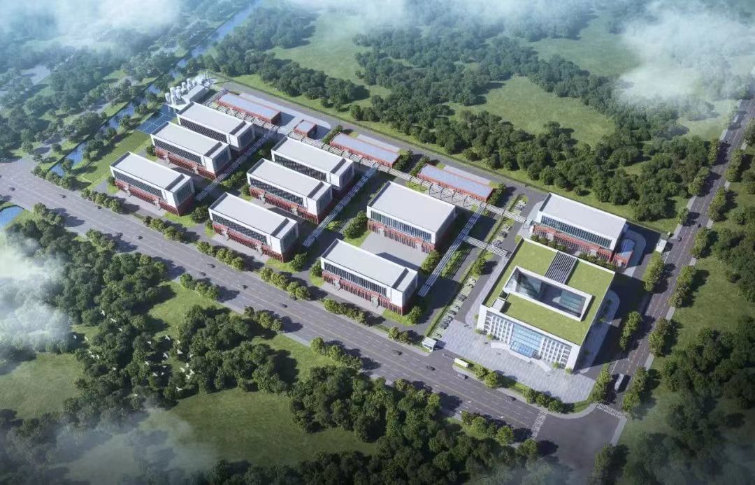 新材料中试基地效果图。