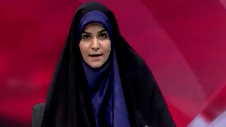 以军炸弹落下前，伊朗女主播原声再现！两娃妈这血性，男人呢？
