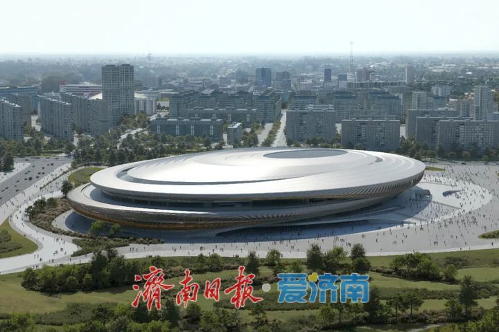 起步区黄河体育中心游泳馆及全民健身中心南区2-1区项目顺利封顶