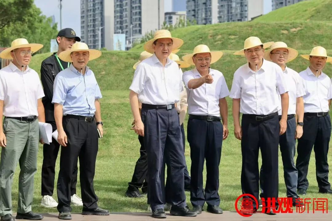 李紅軍調研南昌九洲公園插秧體驗暨夏至祈豐活動