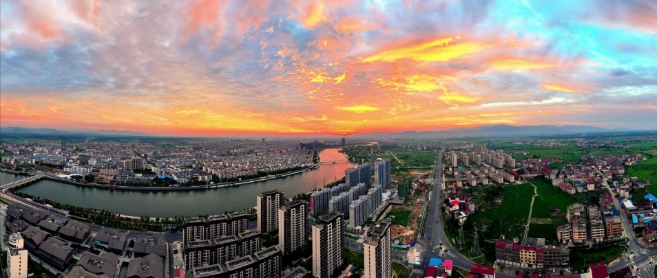 航拍安义县（安义县委宣传部供图）