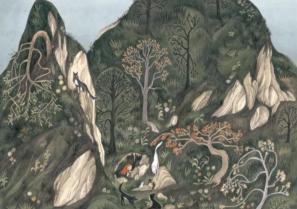 《狼行者》手绘分镜画面。