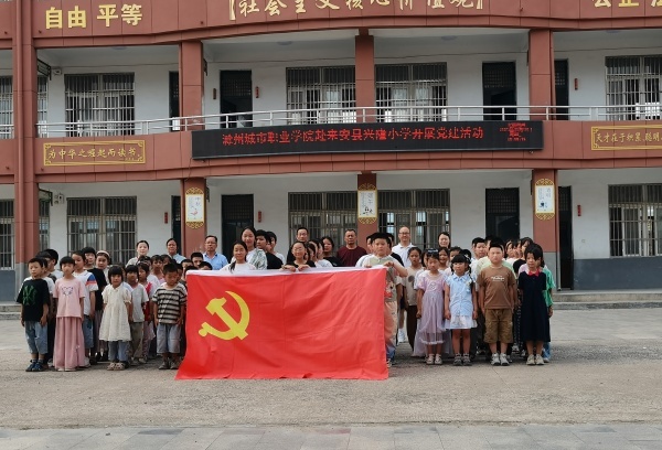 党建引领 为偏远农村小学注活力——滁州城市职业学院与来安县兴隆小学开展党建活动