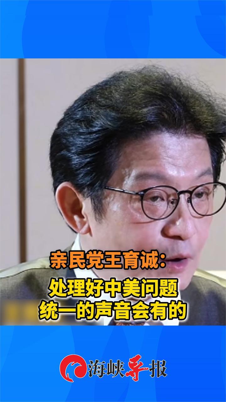 亲民党王育诚：处理好中美问题，统一的声音会有的