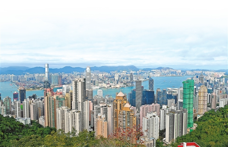 香港城市风光。新华社记者 陈铎 摄