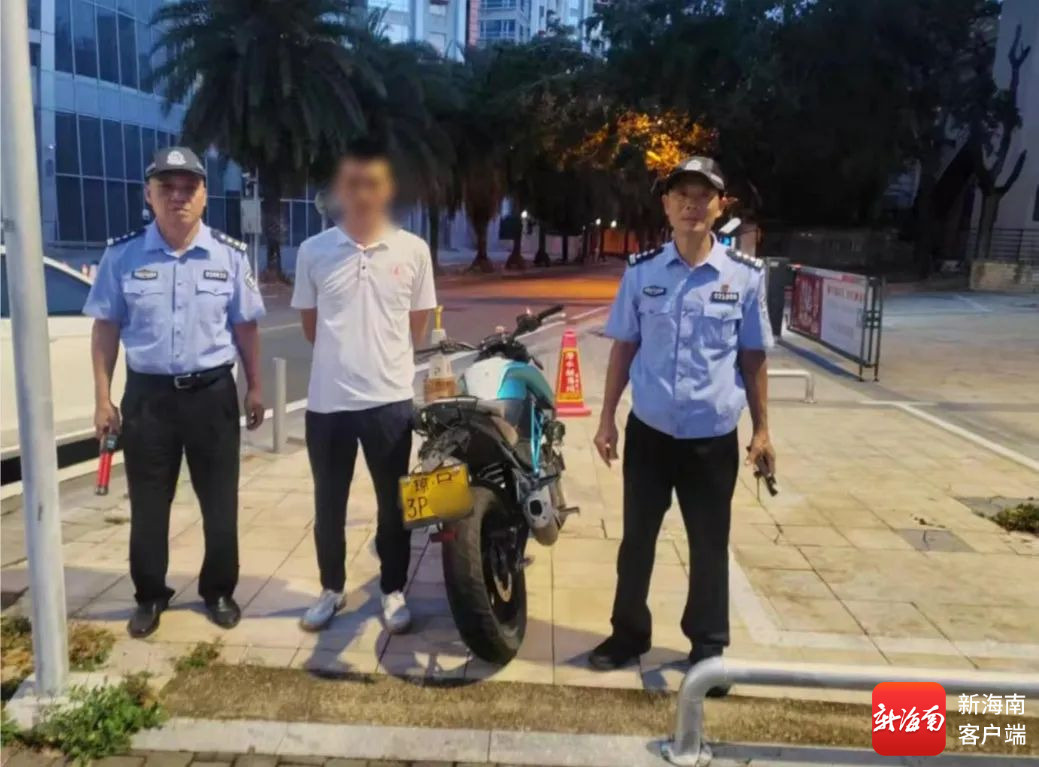 乐某醉酒驾驶机动车及驾驶与准驾车型不符。三亚交警供图