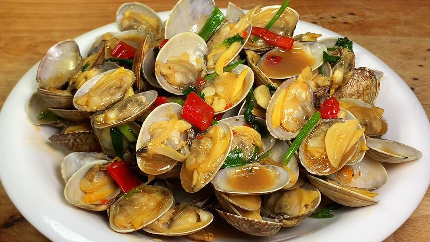 炒花蛤，切记不要直接炒或焯水，70年海边人教我干净无沙又入味