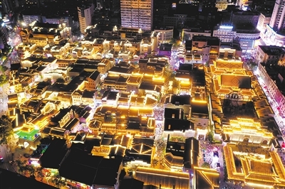萬壽宮歷史文化街區夜景航拍