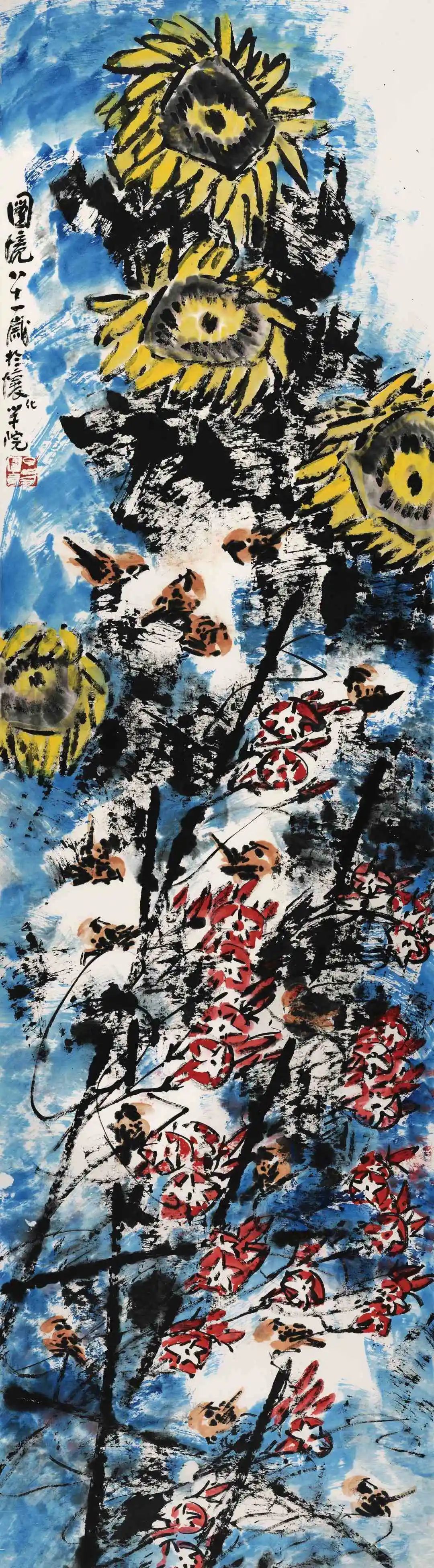 在相当程度上,老画家易图境近年大写意花鸟画的精品,既开拓出新的意境