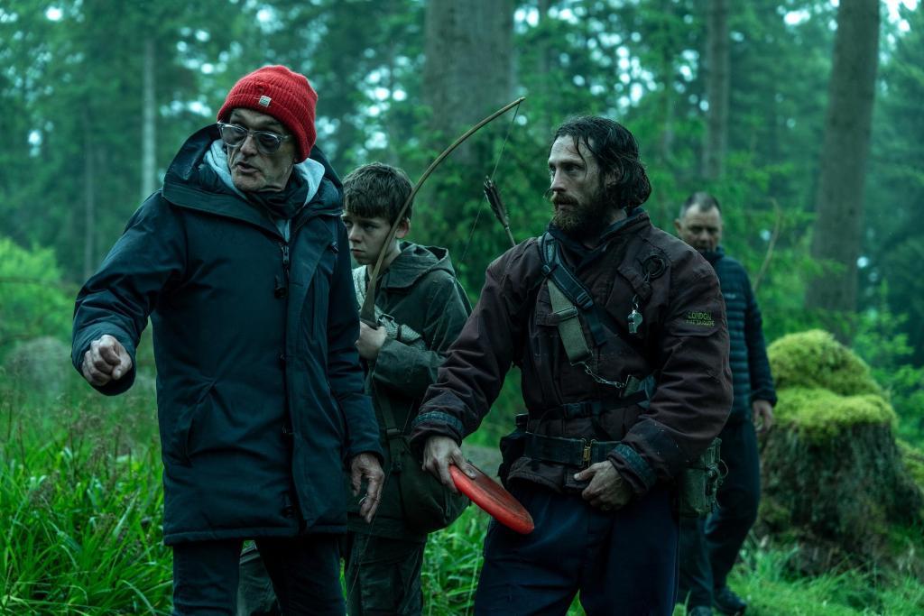 丹尼&middot;博伊尔（左）在拍摄现场