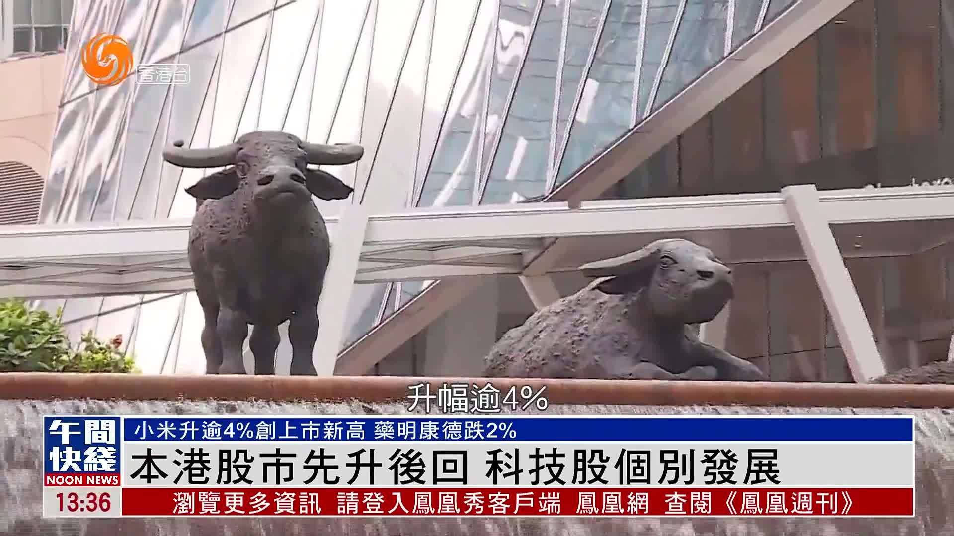 粤语报道｜香港股市先升后回 科技股个别发展