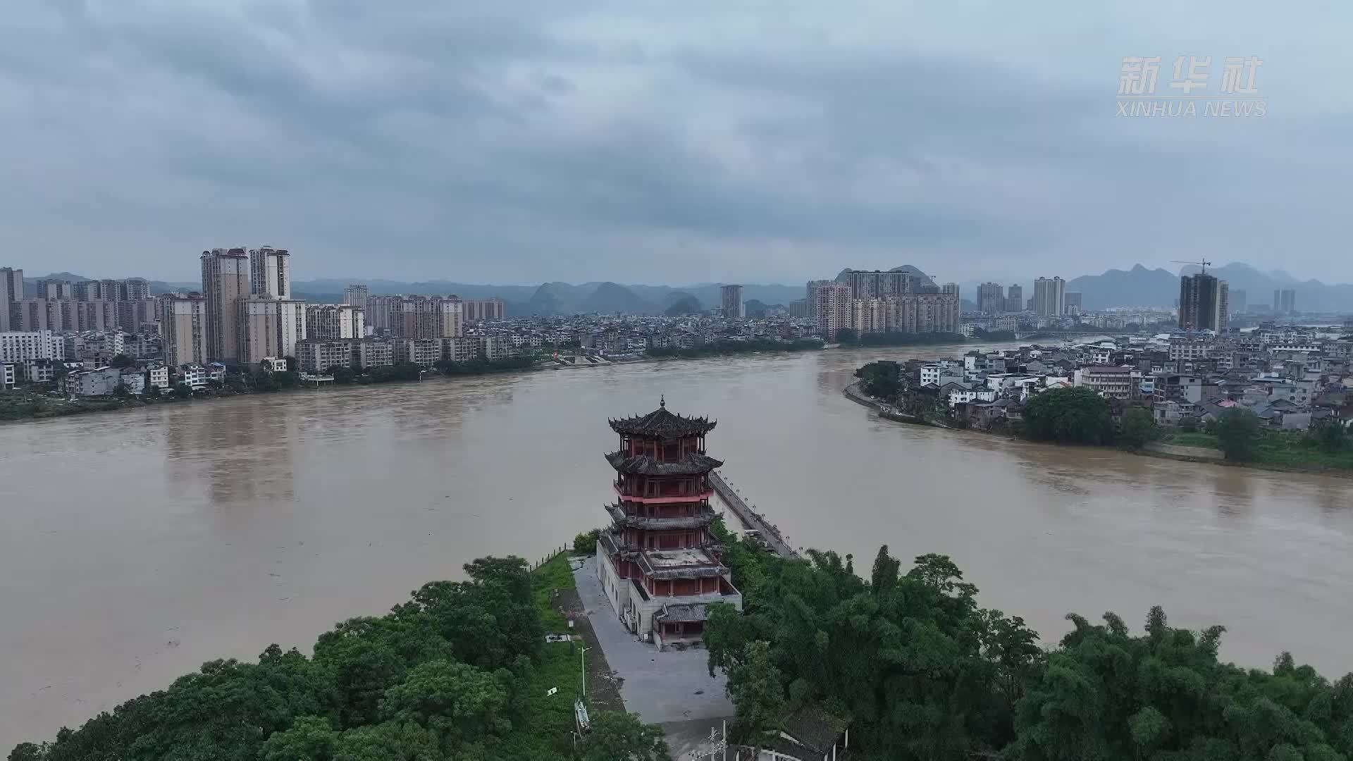 珠江上游融江将迎来今年第四次洪峰过境