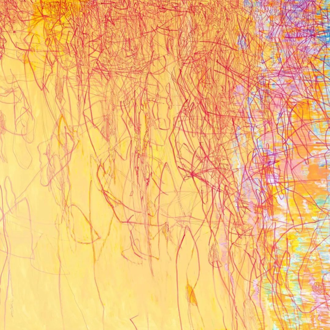 《荷塘》系列2 布面丙烯 200cm×200cm 2024年