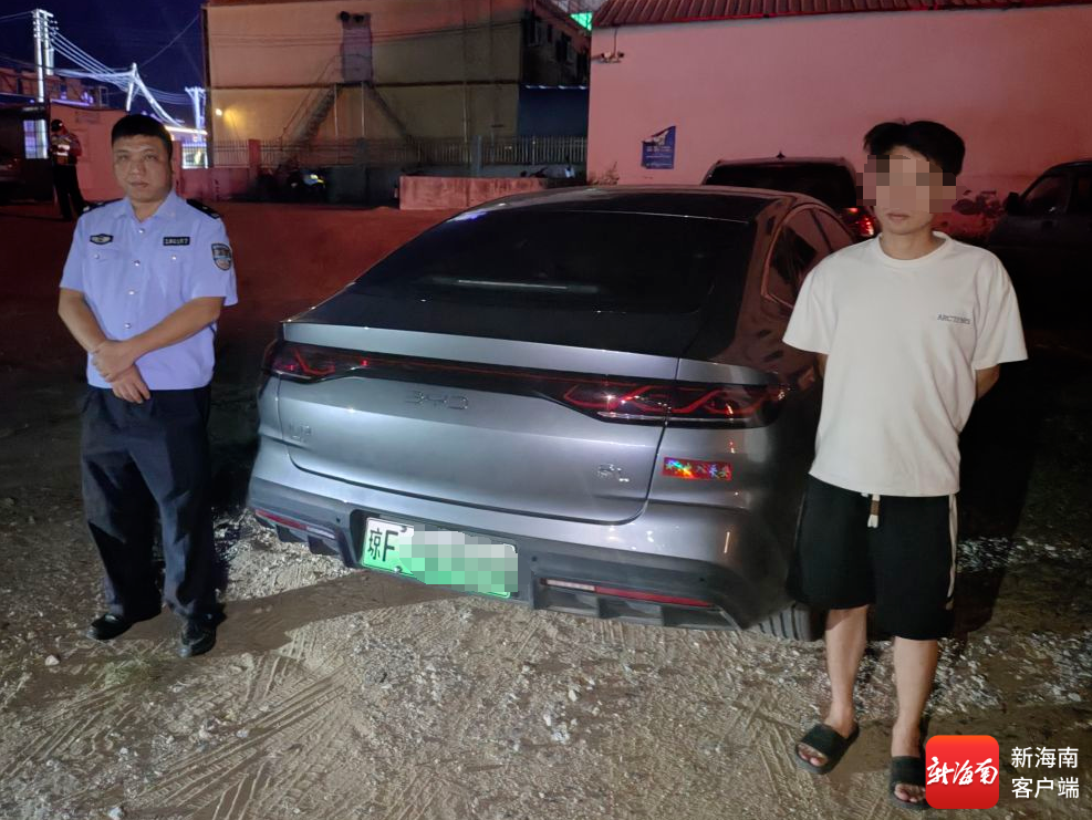 万某贵因酒驾等交通违法行为被查处。乐东交警供图