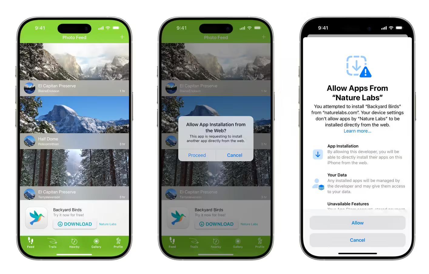 苹果iOS、iPadOS 18.6将在欧盟地区简化从网络安装应用、第三方商店体验,减少警告性屏幕