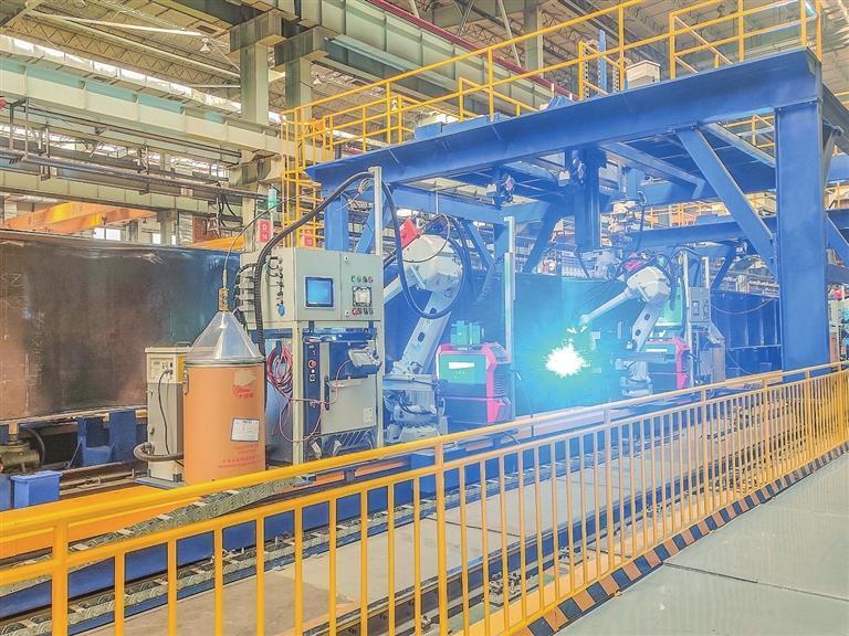 甘肃博睿交通重型装备制造有限公司智能工厂总装焊接单元站