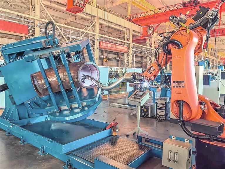 兰石集团焊接数字化车间