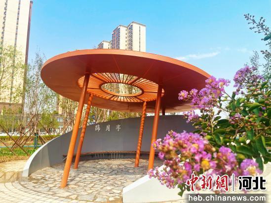 图为筛月亭。 张岩 摄
