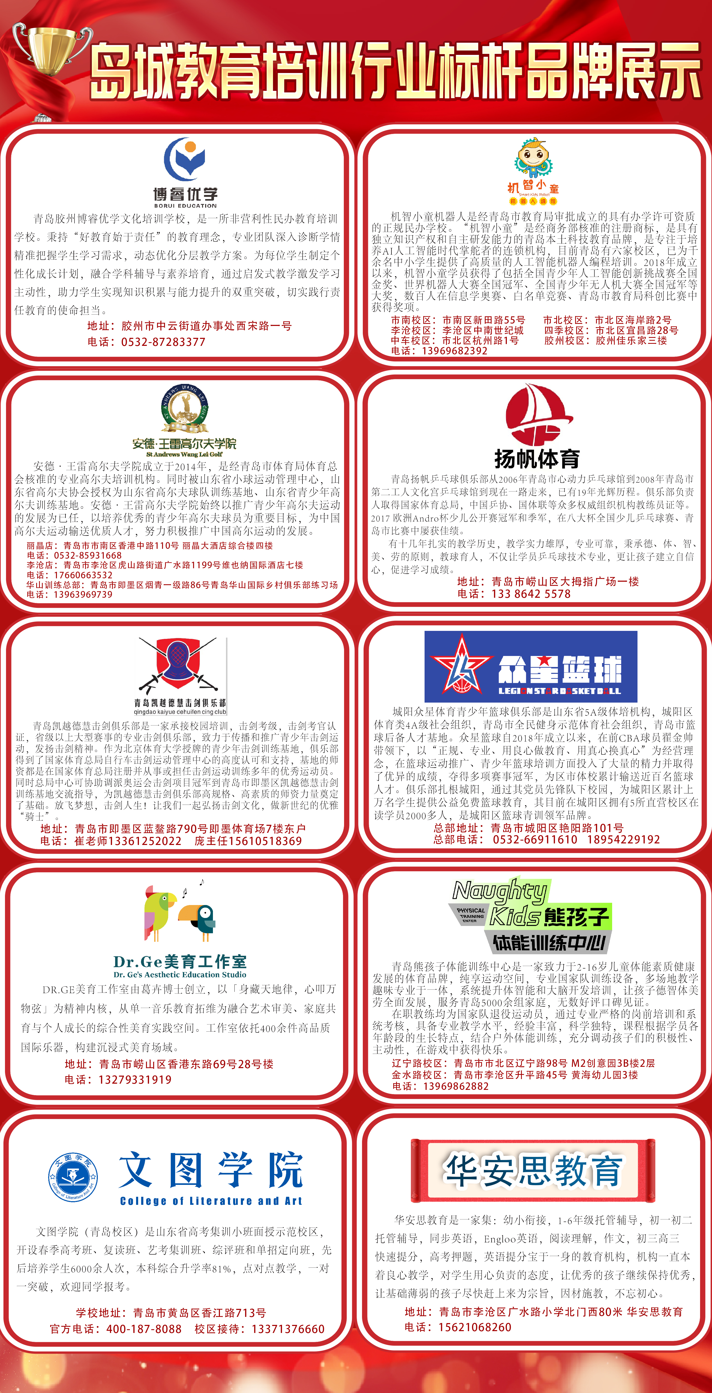 2025岛城教育培训行业标杆品牌榜单揭晓