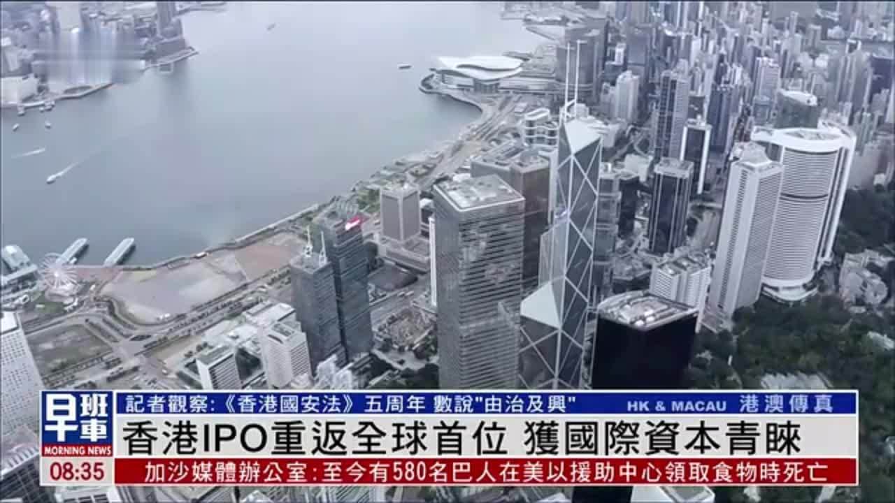 香港IPO重返全球首位 获国际资本青睐