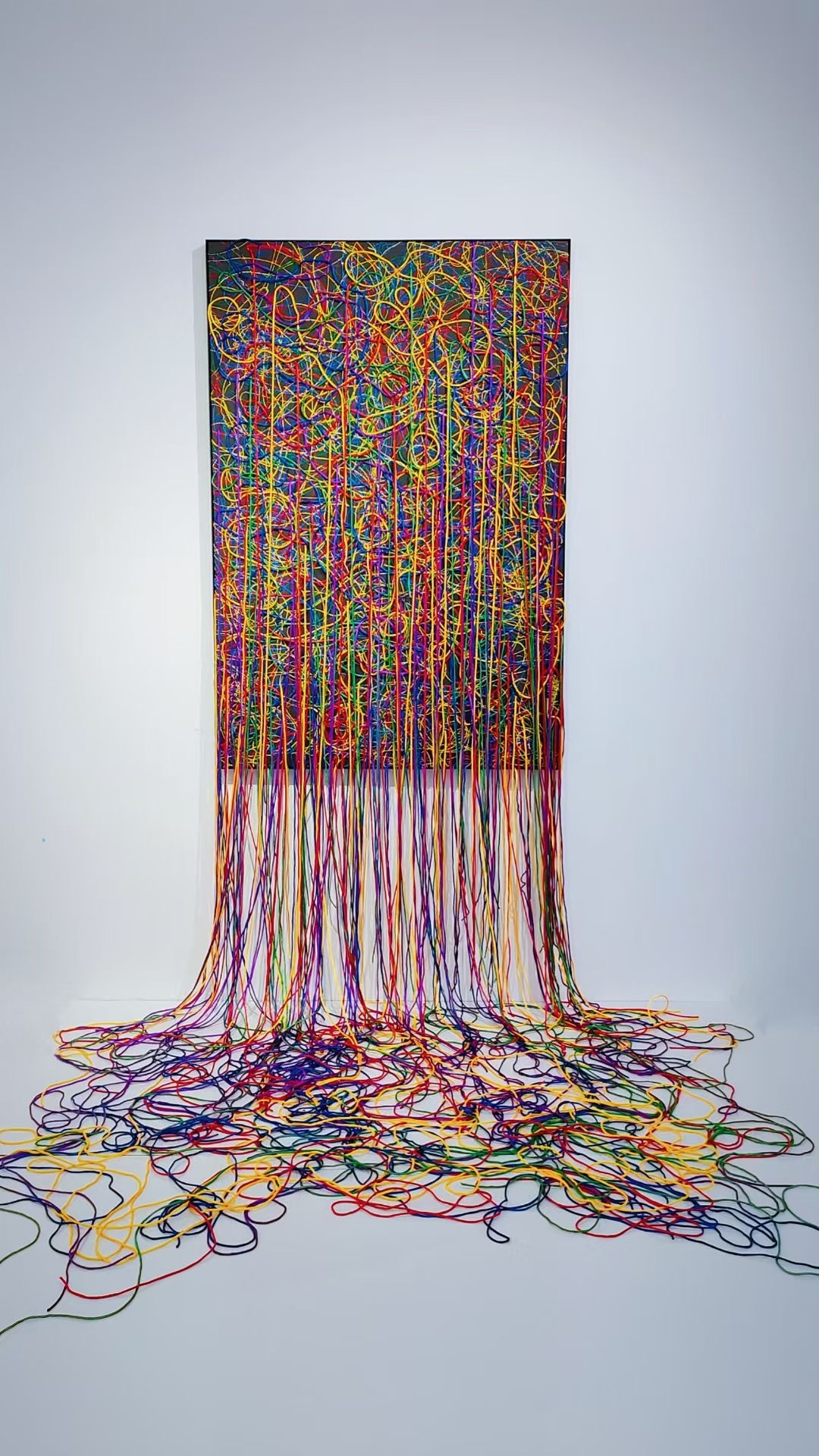 周艺文最新架上绘画与纤维装置艺术作品《被困扰的哲学》