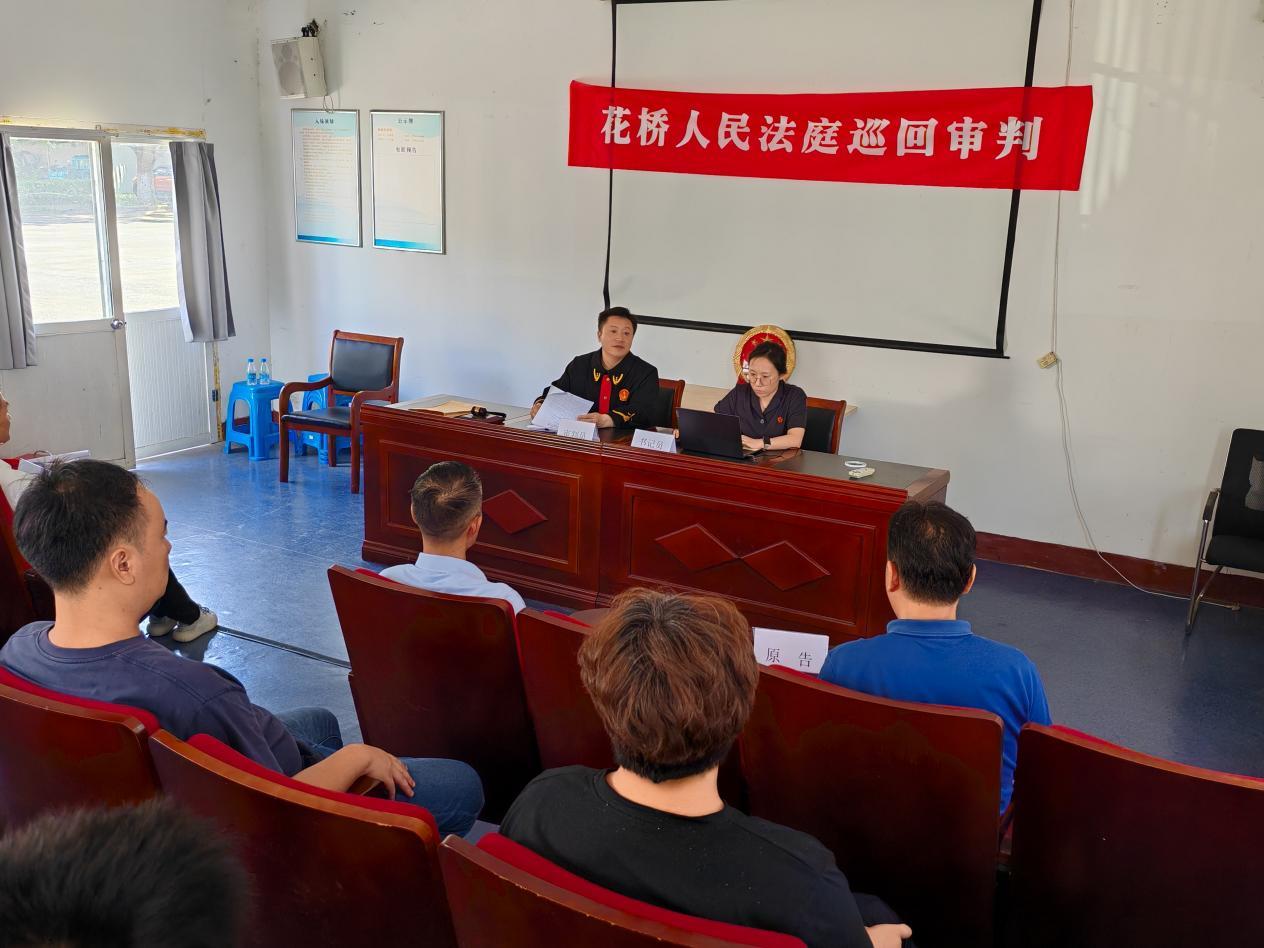 花桥法庭开展社区巡回审判