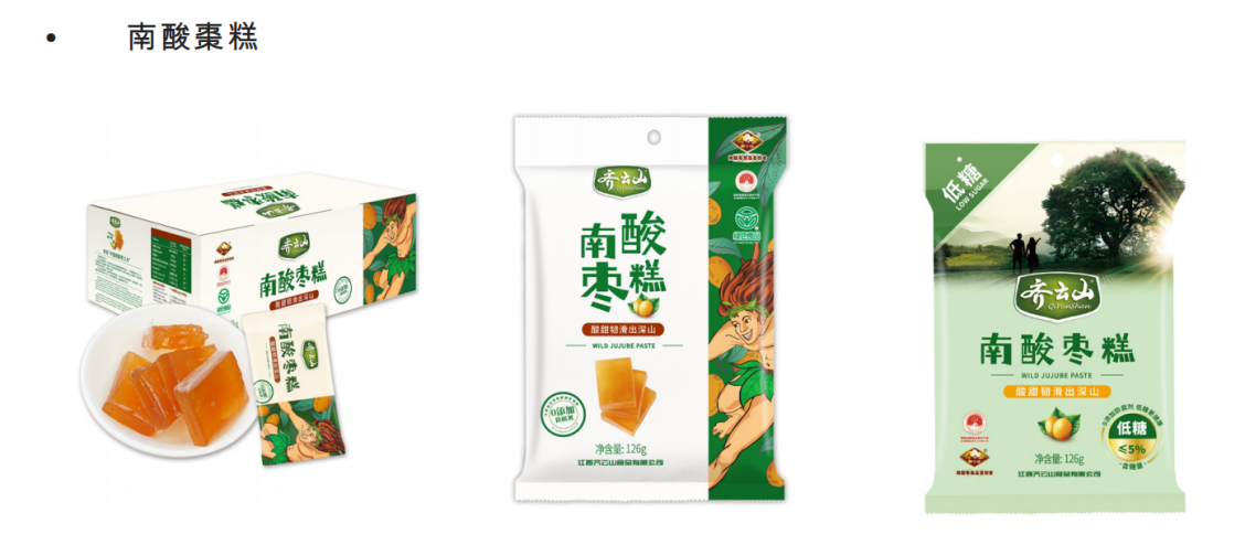 图片来源：齐云山食品申请资料截图