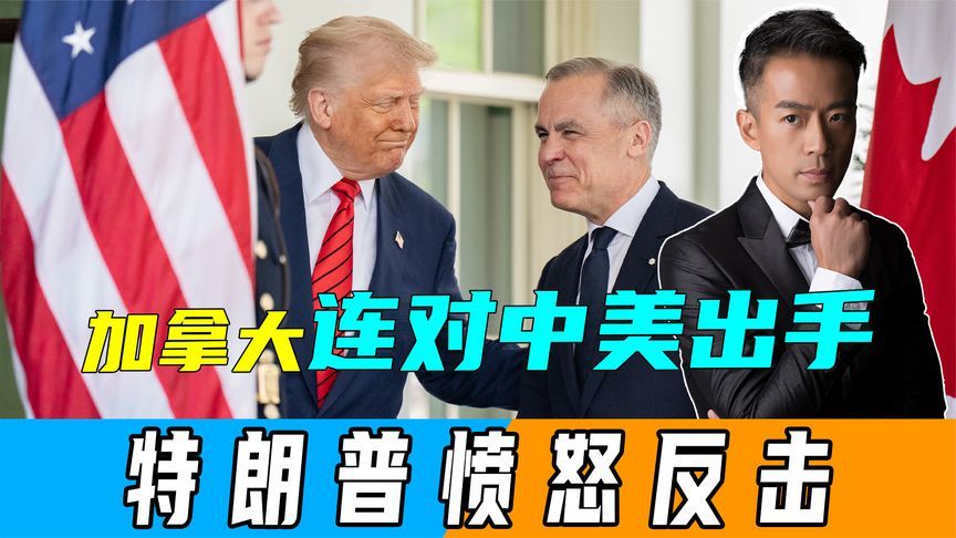 24小时内，加拿大连对中美出手，关税战再次开启，特朗普愤怒反击