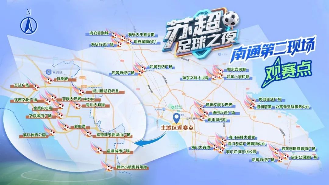 南通第二现场观赛点分布