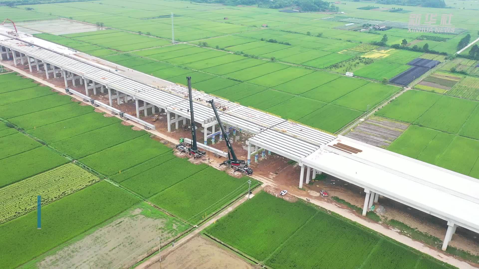 建武高速婺城段涉铁工程全线贯通