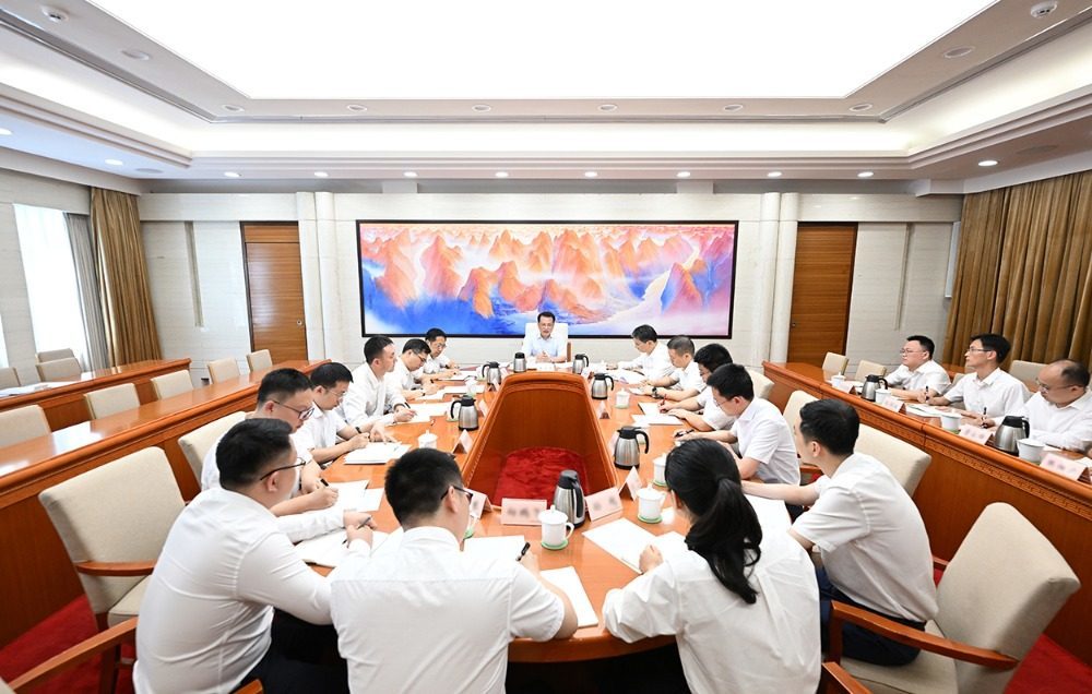 ▲7月2日下午,市委书记袁家军参加所在的市委办公厅综合一处党支部学习教育交流讨论。记者 苏思 摄