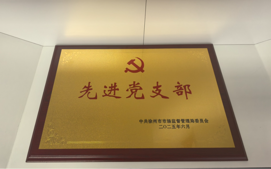 徐州市知识产权保护中心党支部荣获先进党支部表彰