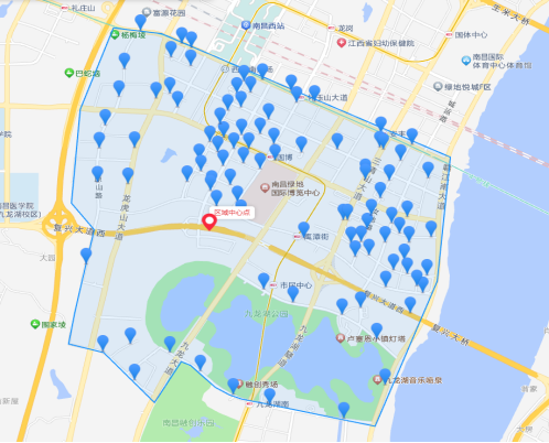 停靠站點分布圖