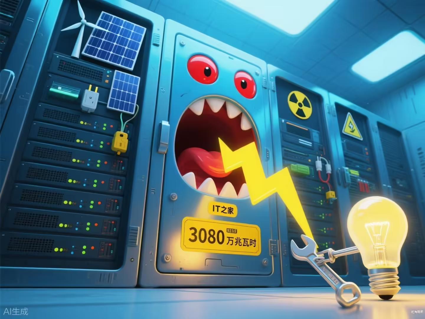 谷歌数据中心电力消耗四年翻番 碳中和目标面临严峻挑战