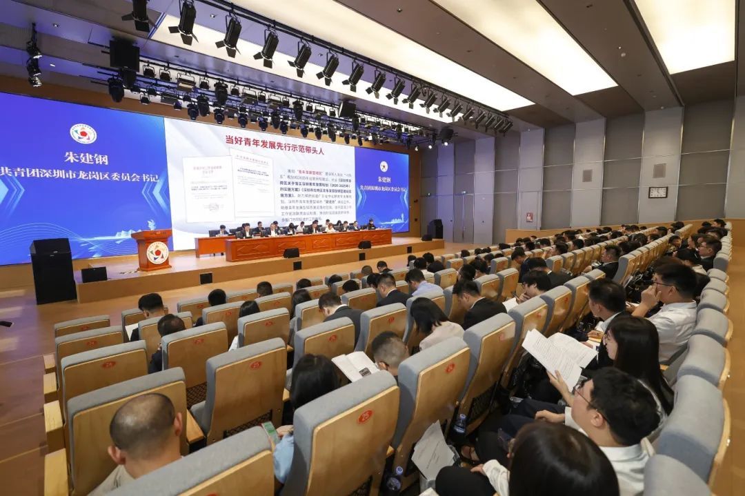 ▲听取龙岗区青年联合会第三届常务委员会工作报告